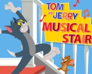 Escadas musicais de Tom e Jerry