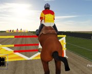 Courses de chevaux rapides en 3D