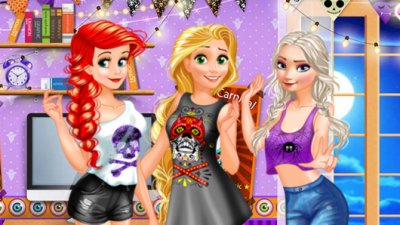 Ariel, Rapunzel, és Elsa: Halloween jelmezek