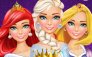 Elsa Rapunzel ve Ariel güzellik salonu
