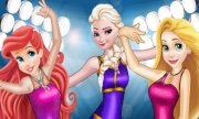 Concours de patinage Elsa, Ariel et Raiponce