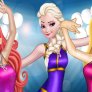 Elsa, Ariel und Rapunzel Skating-Wettbewerb