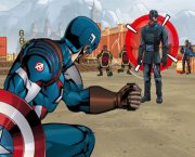 Capitan America asalto a la organización Hydra