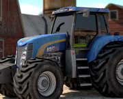 Aparcamiento tractor agrícola 3D