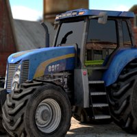 Parcheggio 3D del trattore agricolo