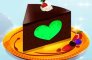 Szív alakú csokoládé torta